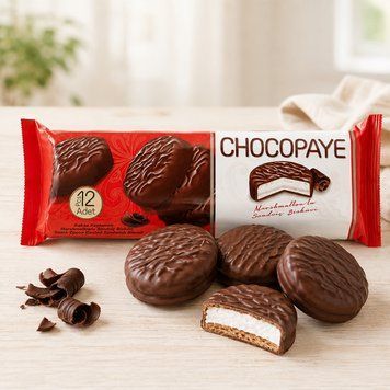 Печиво Choco Paye Original з маршмелоу в шоколадній глазурі 216 г