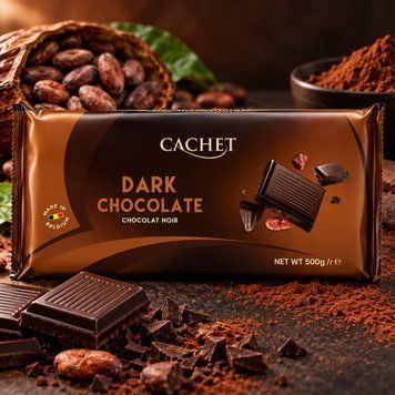 Шоколад чорний Cachet 54% какао 500 г 409832 фото