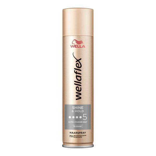 Лак для волосся Wellaflex Shine & Hold 5 Ultra Starker Halt 250мл (4064666847924) 155147 фото Лак для волос Wellaflex Shine & Hold 5 Ultra Starker Halt 250мл (4064666847924)
