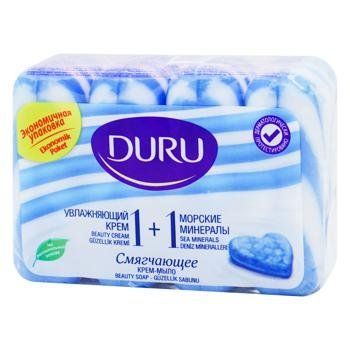 Мило Duru Eco 1+1 Морські мінерали 4*90г 517809 фото