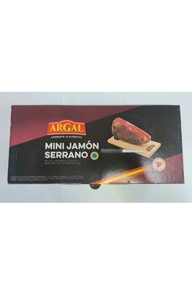 Хамон міні Argal Mini Jamon Serrano з підставкою та ножем 1 кг 552136 фото