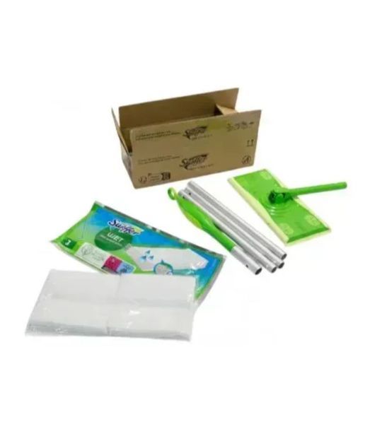 Набор для уборки полов Swiffer (1 швабра, 8 сухих и 3 влажных сменных салфетки) (0870216148276)