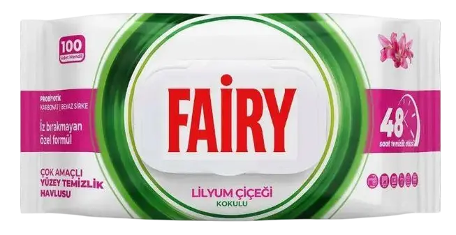 Салфетки для уборки Fairy Lilyum 100 шт (8681554633122) 633122 фото Салфетки для уборки Fairy Lilyum 100 шт (8681554633122)