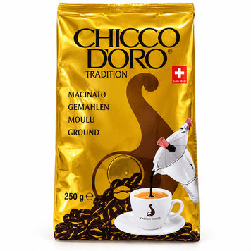 Кава мелена Chicco d&rsquo;Oro Tradition 100% Arabica з клапаном 250 г 115900 фото