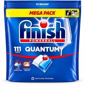 Капсулы для посудомоечной машины Finish Quantum 111 шт 021079 фото