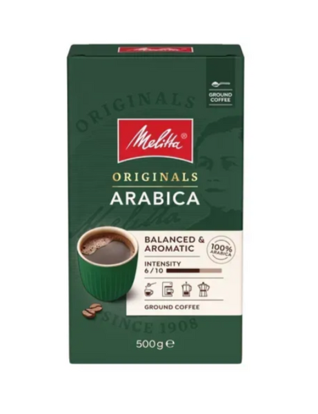 Кава мелена Melitta Originals Arabica 500 г (4002720516003) 516003 фото Кофе молотый Melitta Originals Arabica 500 г (4002720516003)