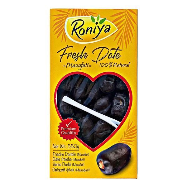 Финик свежий Roniya Мазафати с косточкой 550 г (6260841102606) 102606 фото Финик свежий Roniya Мазафати с косточкой 550 г (6260841102606)