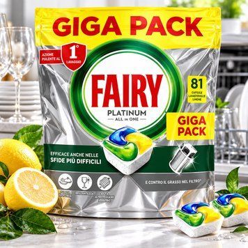 Капсули для посудомийних машин Fairy Platinum Лимон 81 шт