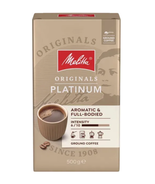 Кофе молотый Melitta Originals Platinum 500 г (4002720500002) 500002 фото Кофе молотый Melitta Originals Platinum 500 г (4002720500002)
