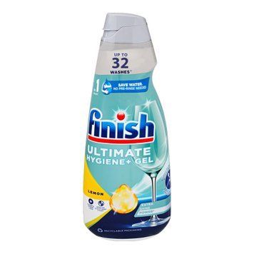 Гель для мытья посуды в посудомоечной машине Finish Ultimate Hygiene+ Gel Lemon 650мл=32 цикли (5999109584243)