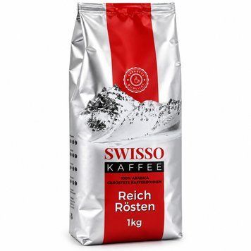 Кава в зернах Swisso Kaffee Reich Rosten 1 кг 230000 фото