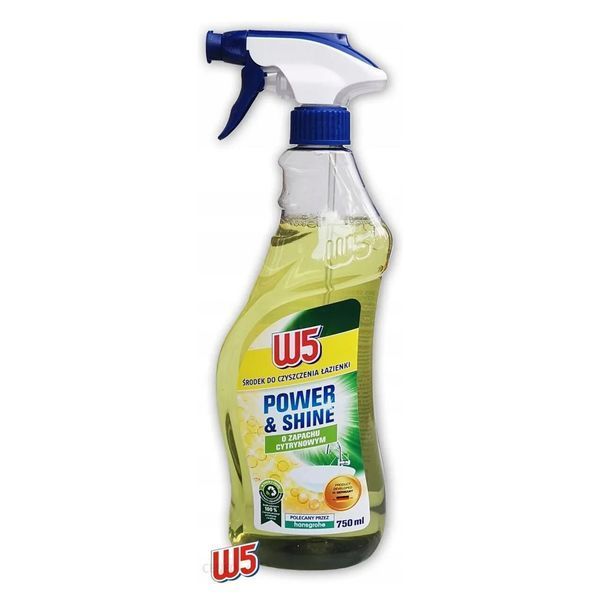 Спрей для чистки ванны W5 Power & Shine Lemon 750мл (4056489168430) 168430 фото Спрей для чистки ванны W5 Power & Shine Lemon 750мл (4056489168430)