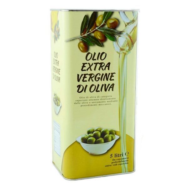Оливкова олія Extra Vergine Di Oliva 5 л у металевій каністрі