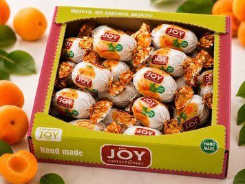 Цукерки шоколадні з курагою &laquo;JOY&raquo; 1кг J_00017 фото