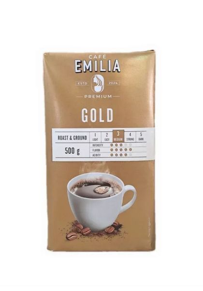 Кава мелена Emilia Gold 500 г (4002720002223) 002223 фото Кава мелена Emilia Gold 500 г (4002720002223) 002223 фото