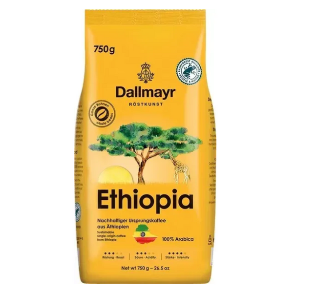 Кофе в зернах Dallmayr Ethiopia 750 г (4008167040750) 130794 фото Кофе в зернах Dallmayr Ethiopia 750 г (4008167040750) 130794 фото