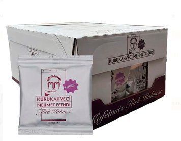 Турецька кава мелена без кофеїну Kurukahveci Mehmet Efendi 50 г*40 шт (8690627421009)