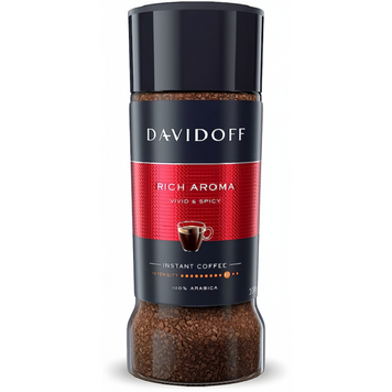 Кофе растворимый Davidoff rich aroma 100 г (4006067084188) 40001222 фото