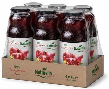 Сік гранатовий Naturello 100% без цукру 1л Туреччина 6 шт (8681049023421)