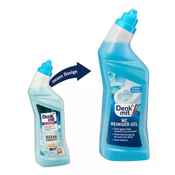 Гель для чистки туалета Denk Mit WC-Reiniger Ozean-Frische 1л (4066447793239)