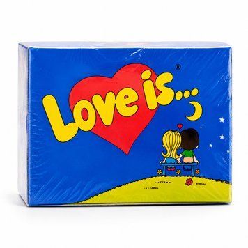 Жувальна гумка Love Is банан-полуниця 100 шт