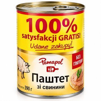 Паштет из свинины Pamapol 390 г 018105 фото