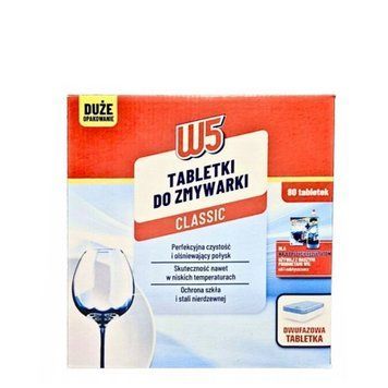 Таблетки для посудомоечной машины W5 Classic 80шт (4056489939924)