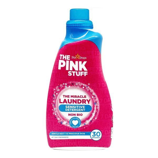 Гель для прання The Pink Stuff Sensitive Non Bio 960 мл = 30 циклів (5060033820841) 820841_ фото Гель для стирки The Pink Stuff Sensitive Non Bio 960 мл = 30 циклов (5060033820841)