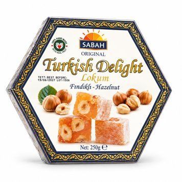 Рахат-лукум Sabah Hazelnut з фундуком 250 г