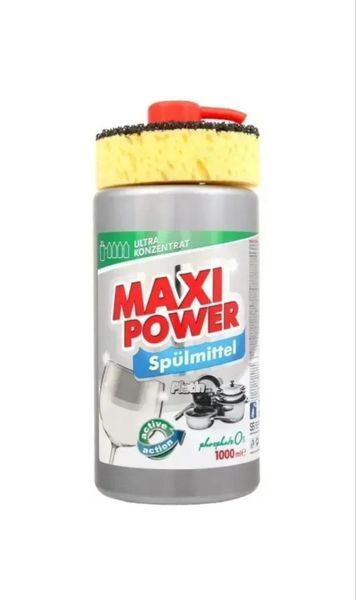 Средство для мытья посуды Maxi Power Platin 1 л 402794 фото Средство для мытья посуды Maxi Power Platin 1 л 402794 фото