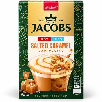 Напій кавовий Jacobs Iced Latte Salted Caramel 21.3 г х 10 шт. 295527573 фото