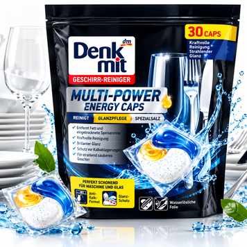 Капсулы для посудомоечной машины Denkmit Multi-Power Energy 30 шт 750713 фото