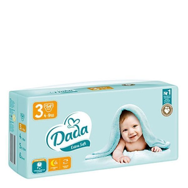 Подгузники Dada Extra Soft 3 Midi (4-9 кг) 54 шт (5903933668956)