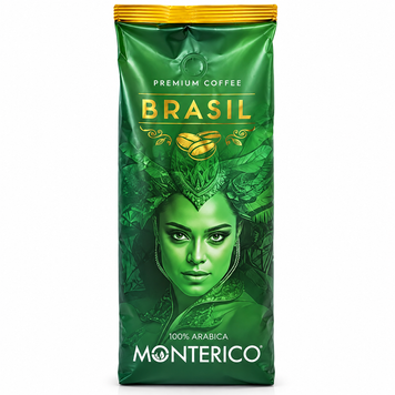 Кава в зернах Monterico Brasil 100% Arabica 1 кг 907131 фото