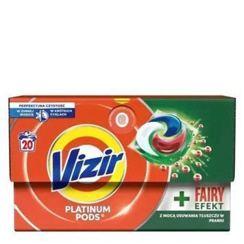 Капсули для прання Vizir Color +Fairy Efekt 20шт (8700216199919) 199919 фото