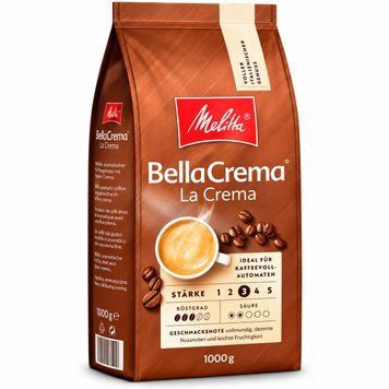 Кава в зернах Melitta BellaCrema LaCrema 1 кг 455249 фото