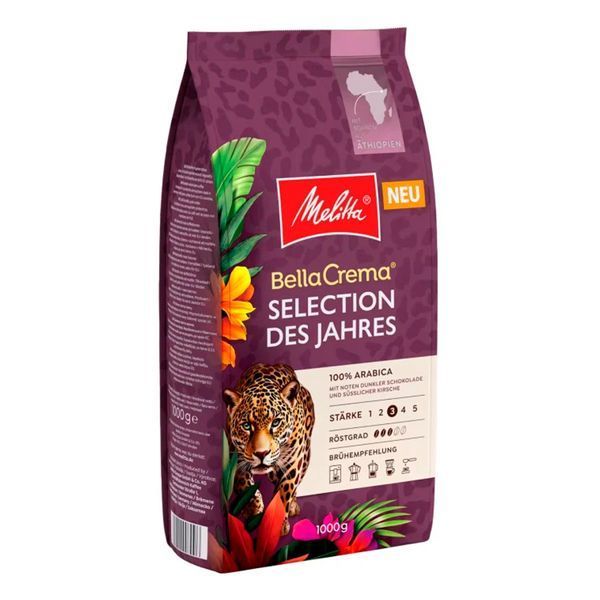 Кофе в зернах Melitta Bella Crema Selection des Jahres (Эфиопия) 1кг (4002720008096) 332001 фото Кофе в зернах Melitta Bella Crema Selection des Jahres (Эфиопия) 1кг (4002720008096) 332001 фото